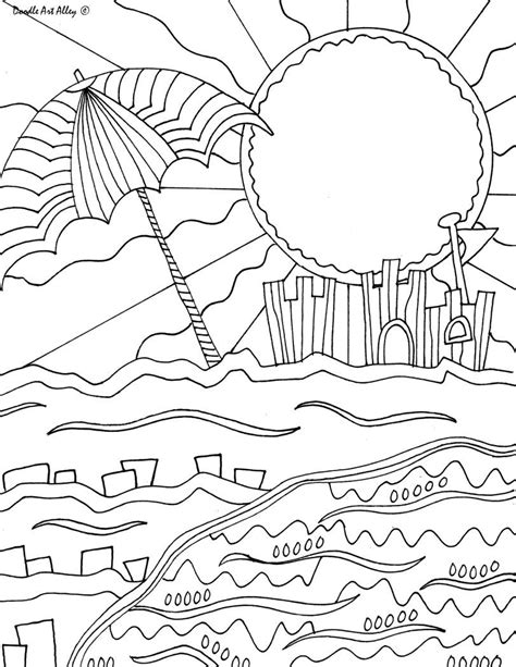 beachside beach coloring pages nature coloring pages art coloring pages