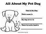 Pet Coloring Pets Pages Care Dog Theme Cat sketch template