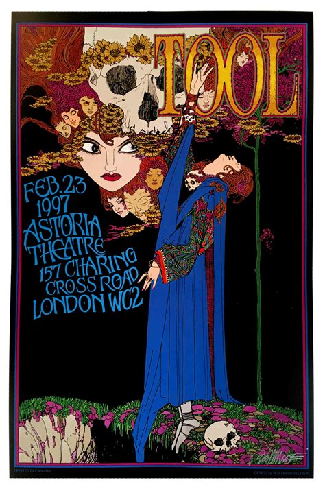 tool poster astoria theater london   artist edition hand signed
