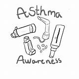 Asthma sketch template