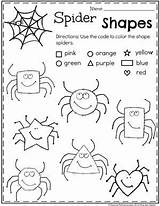 Halloween Preschool Worksheet Shapes Activities Worksheets Coloring Theme Pages Kindergarten Toddler Printables Fun Planningplaytime Choose Board Learning sketch template