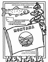 Montana Coloring Pages Crayola State Flag Color Au sketch template