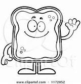 Toast Bread French Coloring Waving Sheets Outlined Friendly Character Colouring Pages Royalty Clipart Thoman Cory Cartoon Vector Search Google Color sketch template