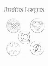 Justice League Coloring Logo Pages Member Lego Netart Comments Coloringhome sketch template