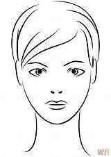 Face Coloring Girl Pages Supercoloring Woman Source Young Visit Site Details sketch template