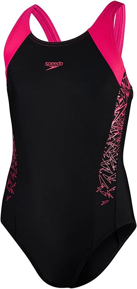 speedo girls boom splice muscleback swimsuit uk clothing