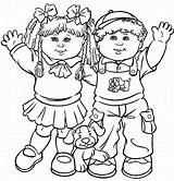 Cabbage Patch Kids Coloring Pages sketch template