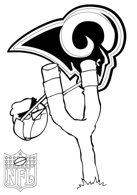 los angeles rams coloring pages  printable coloring pages  kids