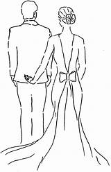 Kleurplaat Bruiloft Kleurplaten Huwelijk Bruiloften Tekenen Mariage Thema Motive Karten Bruidsparen Verjaardag Clipartix Cheque sketch template
