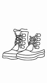 Boots Hiking Drawing Boot Getdrawings sketch template