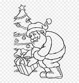Santa Claus Gives sketch template