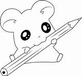 Hamtaro Coloring Pages Cute Having Fun Pencil Online Sunglasses Wear Coloringpages101 Anime Panicking Strawberries Sitting Guitar Game sketch template