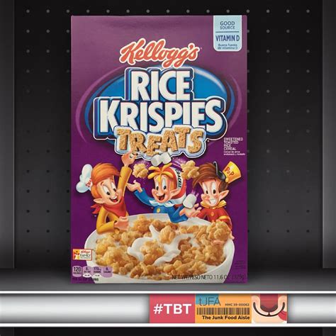 kelloggs rice krispies treats cereal  junk food aisle