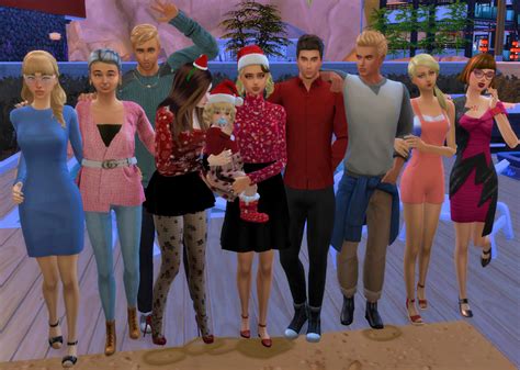 family group pose  sims  catalog