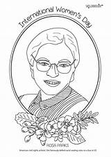 Rosa Parks Coloring International Pages Women Colouring Womens Sheets History Activities Printables Worksheets People Month Park Kids Rights Civil Iwd sketch template