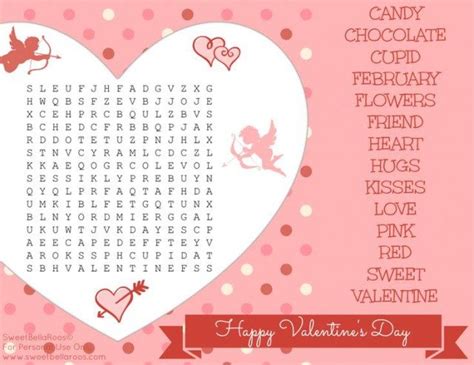 valentines day word search printable sweet bella roos