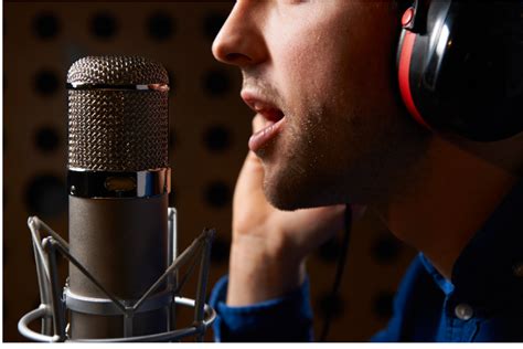 bigstock male vocalist singing  mic  voice lessons
