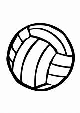 Volleyball Coloring Printable sketch template
