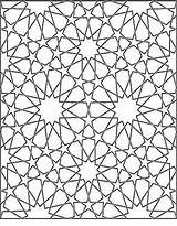 Colouring Moroccan Ornament Meticulous Chevrons Hexagonal Arabian Webring Webspace sketch template