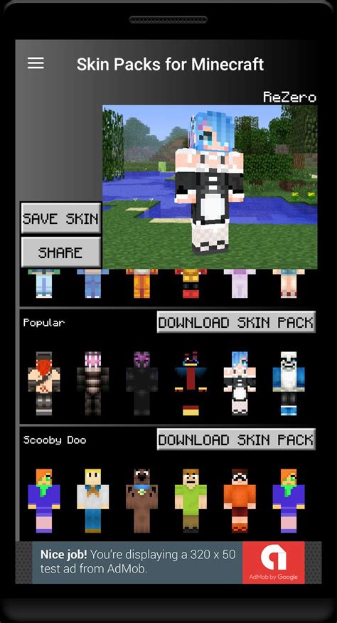 skin packs  minecraft apk  android