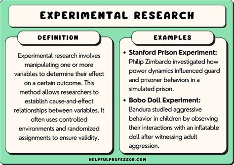 real life experimental research examples