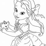 Coloring Pages Disney Princess Baby Getcolorings Princesses Babies sketch template