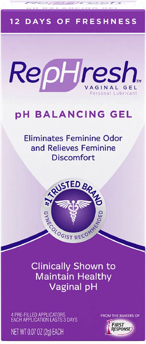 rephresh vaginal gel ph balancing gel 4 ea pack of 2