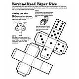 Dice Paper Coloring Personalized Teller Fortune Pages Game Crayola sketch template