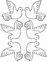 Coloring Pages Doves Dove Birds Recommended Color sketch template
