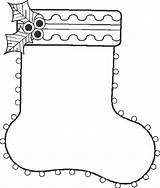 Coloring Christmas Pages Stocking Color Sock Choose Board sketch template