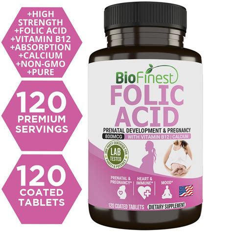 biofinest folic acid mcg folate  pregnancy supplement ntuc fairprice