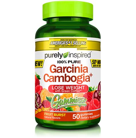purely inspired garcinia cambogia gummies supports weight