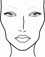 Face Makeup Chart Blank Charts Template Mac Printable Make Coloring Sketch Beauty Maquillage Faces Drawing Print Eye Simple Facechart Artist sketch template