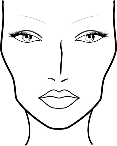 makeup artist blank coloring pages