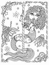Pages Coloring Muller Deborah Mermaid Choose Board Chubbymermaid Adult sketch template
