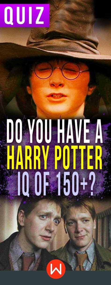 hogwarts quiz do you have a harry potter iq of 150