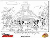 Disney Mickey Mouse Clubhouse Junior Coloring Pages Crystal Quest Color Book Go sketch template