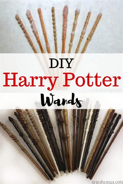 Harry Potter Inspired Wands Make Your Own She Elise