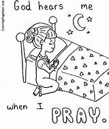 Prayer Praying Pray Preschoolers Lords Huzat Enemies Searched Familia sketch template