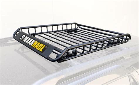 maxxhaul  universal steel roof rack car top cargo carrierbasket