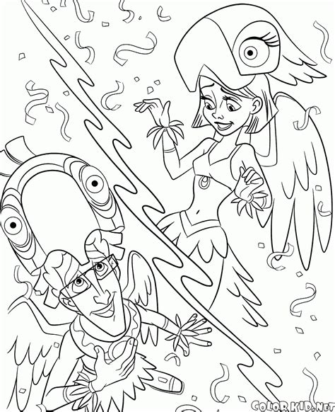 coloring page funny carnival  rio