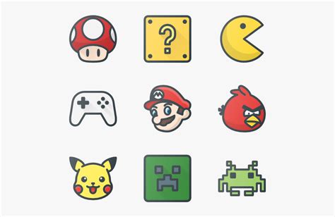 video games icons png  transparent clipart clipartkey