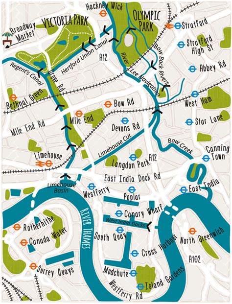 londons canals rivers mapping london