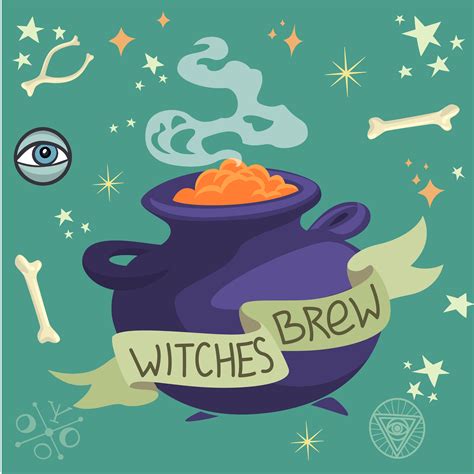 witches brew vector art icons  graphics