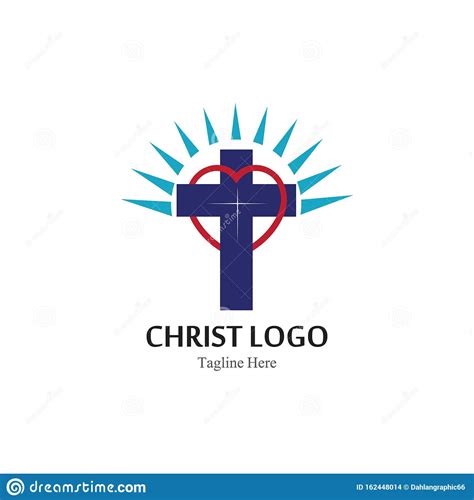 christ logo template design creative simple stock illustration illustration  lord