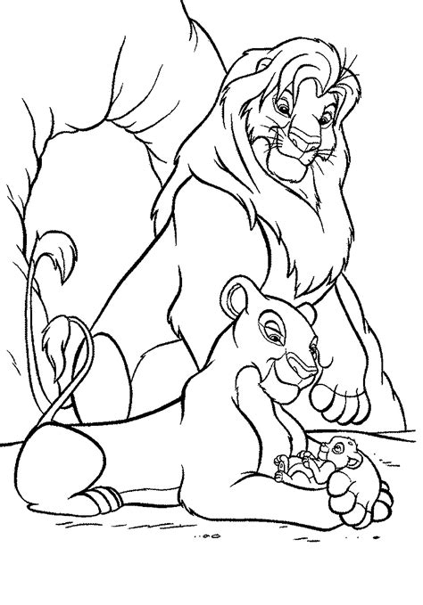 lion king sheets coloring pages