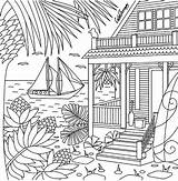 Coloring Pages Beach Color Adult Mandala Therapy Adults App Printable Book Beachside Colouring Scenery Sheets Pattern Print Try Colortherapy Drawing sketch template