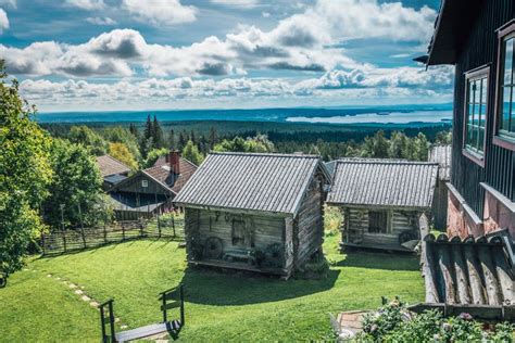 timber lodge  norberg sweden stock photo image  cold cabin