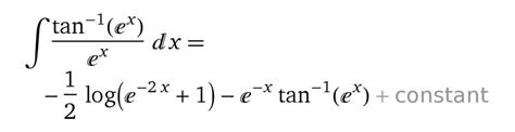 integral  arctanexex   substitution method calculus