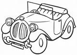 Coloring Car Pages Show Old Noddys Classic Antique sketch template